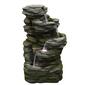 Northlight Seasonal Lighted 5-Tier Outdoor Garden Water Fountain - image 1