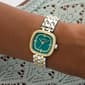 Womens Guess Two-Tone Green Dial Watch - GW1018L6 - image 7