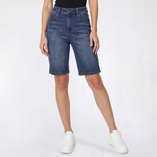 Womens d. jeans(R) High Rise Side Vent Denim Bermuda Shorts - image 