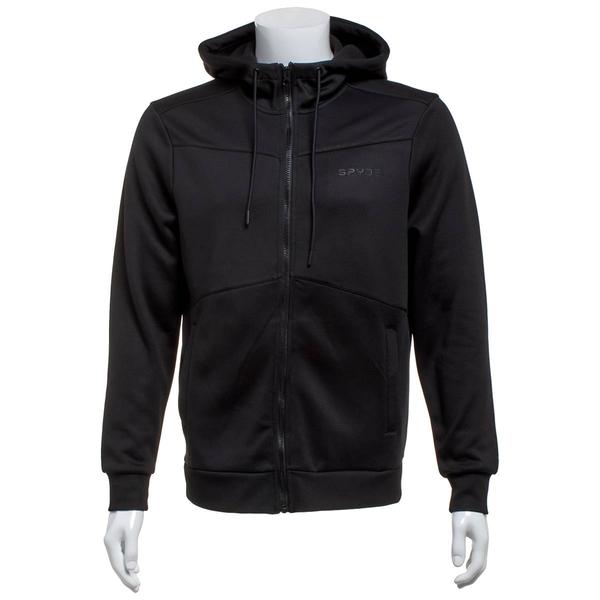 Mens Spyder Textured Bonded Fleece Full Zip Hoodie - image 