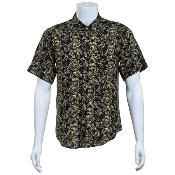 Mens Joe Marlin Fern Button Down Shirt - Black - image 
