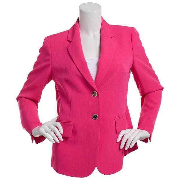 Plus Size Kasper Long Sleeve Two Button Notch Collar Jacket - image 