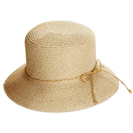 Womens Nine West Classic Straw Bucket Hat
