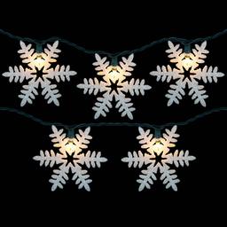 Northlight Seasonal 6ft. Glittered Snowflake Christmas Light Set