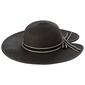 Womens Madd Hatter Straw Farmer Hat With A Black Band Bow - image 1