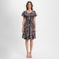 Womens Sami & Jo Short Sleeve Floral Shift Dress - image 1