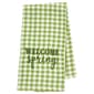 Welcome Spring Check Kitchen Towel - image 1