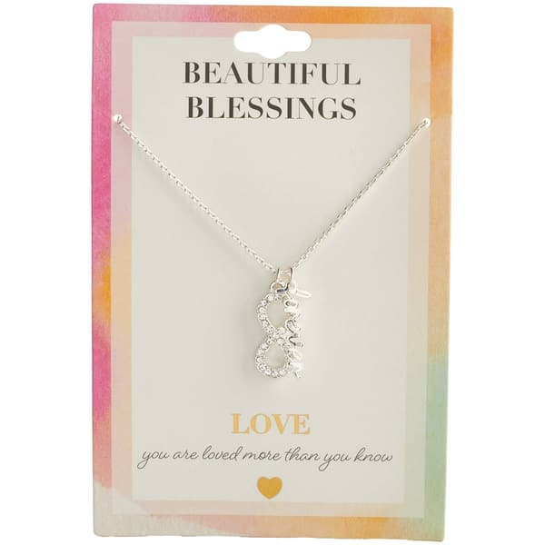 Beautiful Blessings Silver Forever Infinity Pendant - image 