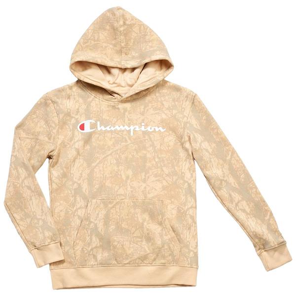 Boys (8-20) Champion(R) Camo Hoodie - Wood Ash - image 