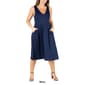 Plus Size 24/7 Comfort Apparel Sleeveless Pocket Shift Dress - image 5