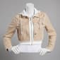 Juniors Love Tree Cropped Layer Denim 2Fer Jacket - Khaki - image 1