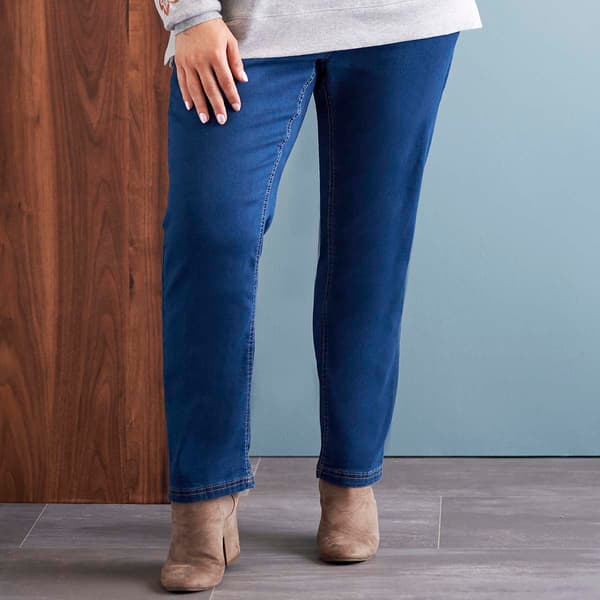 Womens Erika Joey Knit Denim Pants - image 