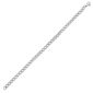 Mens Iron Saints 5mm Cuban Link Silver-Tone Bracelet - image 1