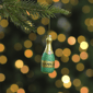 Northlight Gold & Green Glass Champagne Bottle Christmas Ornament - image 2