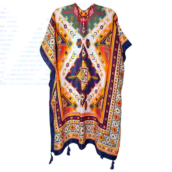 Womens Jessica McClintock Aztec Kimono w/Tassels - image 