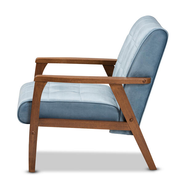 Baxton Studio Asta Mid-Century Wood Armchair