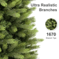 Puleo International 7.5ft. Pre-Lit Kensington Fir Christmas Tree - image 5
