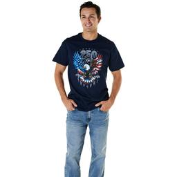 Mens Home of the Brave America 250 Wings of Freedom Graphic Tee