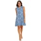 Womens MSK Sleeveless Scroll Half Zip Shift Dress - image 2
