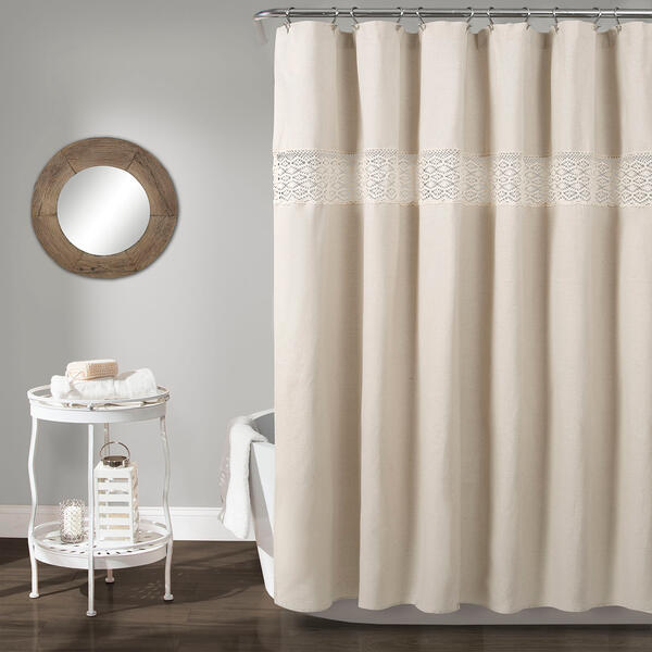 Lush Decor(R) Dana Lace Shower Curtain - image 