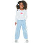 Girls (4-6x) BTween(R) Long Sleeve Cherry Top w/ Wide Leg Bow Jeans - image 1