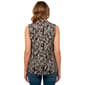 Petite Kasper Sleeveless V Neck Matchstick Abstract Blouse - image 2