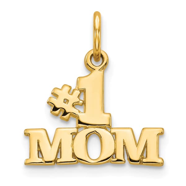 Gold Classics&#40;tm&#41; 14kt. Gold #1 MOM Charm - image 