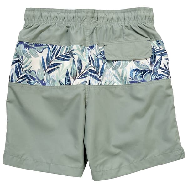 Mens Hawaiian Authentics Color Block Tropic Swim Trunks