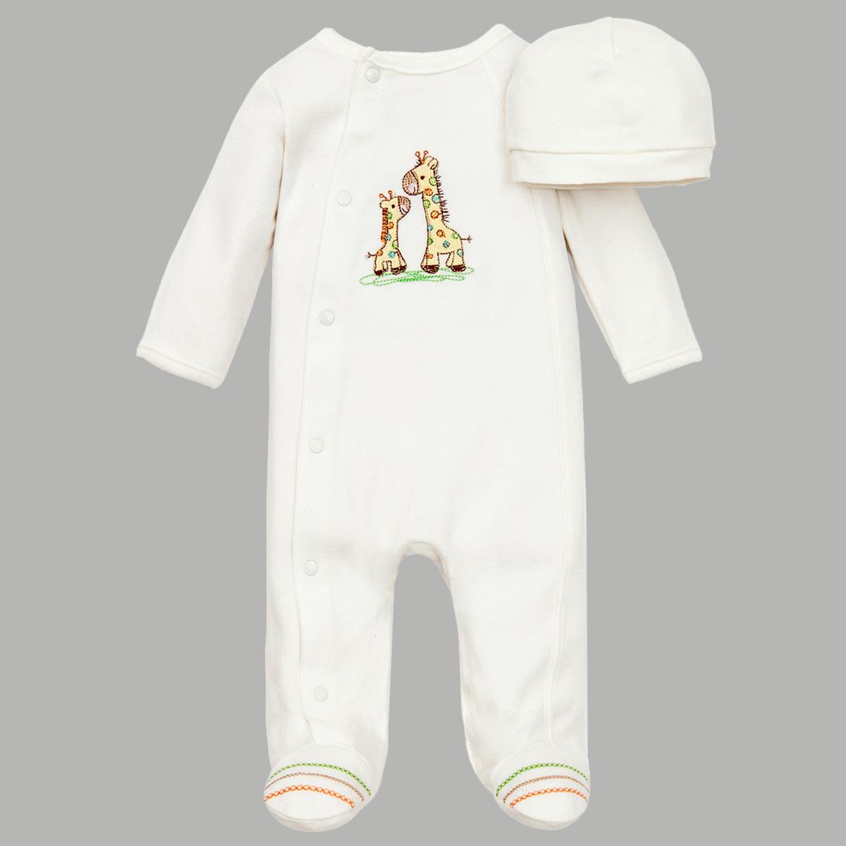 Baby Boy (NB-9M) Little Me® Giraffe Footie Sleeper with Hat