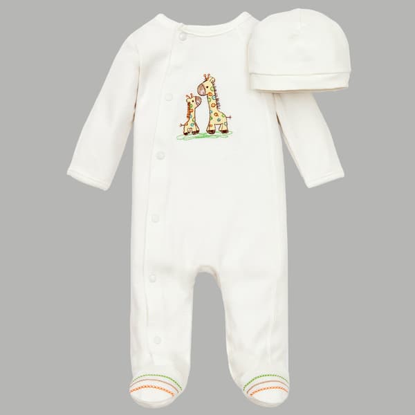 Baby Boy &#40;NB-9M&#41; Little Me&#40;R&#41; Giraffe Footie Sleeper with Hat - image 