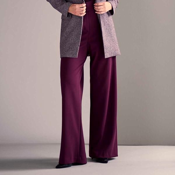 Womens Calvin Klein Novelty Button Wide Leg Pants - image 