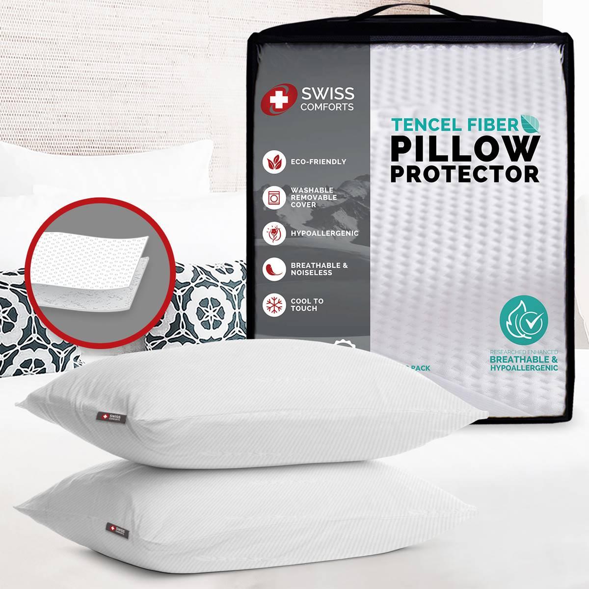 Swiss Comforts Tencel 2pk. Pillow Protectors