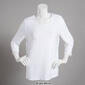 Petite Emily Daniels 3/4 Sleeve Texture Embossed Blouse - image 4