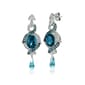 Le Vian&#40;R&#41; 14kt. Vanilla Gold&#40;R&#41; 5ctw. Deep Sea Blue Topaz Earrings - image 1