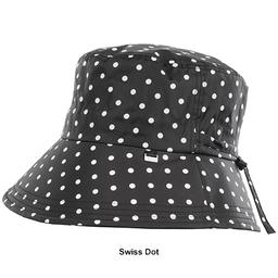 Womens Totes Bucket Tie Big Brim Rain Hat