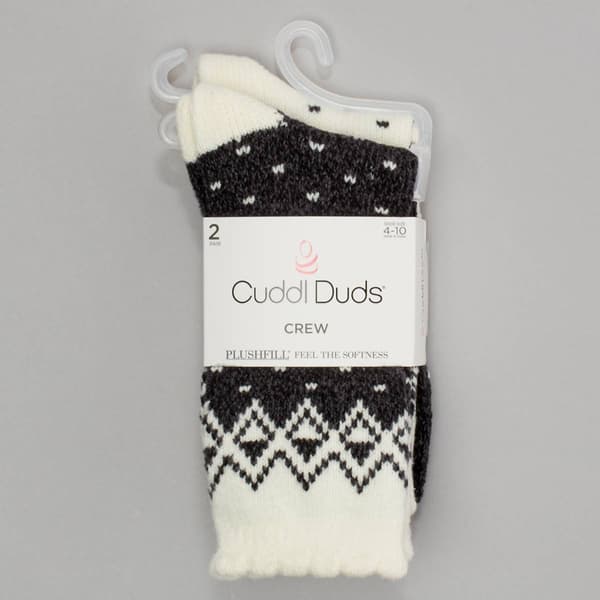 Womens Cuddl Duds 2Pk Colorblk Boot 24.00 - image 