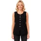 Womens Adrianna Papell Sleeveless Gold Button Sweater Vest - image 1