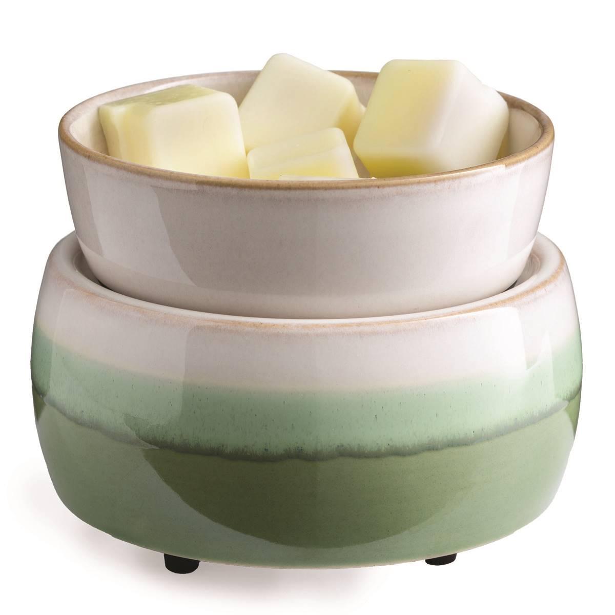 Candle Warmers Etc. Matcha Latte 2-in-1 Wax Warmer
