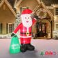 Puleo International 6ft. Lighted Blow-Up Inflatable Santa Claus - image 2