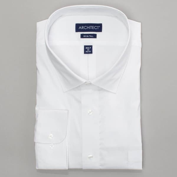 Mens Big & Tall Architect(R) Performance Dress Shirt - White - image 