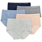 Womens Laura Ashley&#40;R&#41; 5pk. Ribbed Brief Panties -LS5133-5PKC - image 1