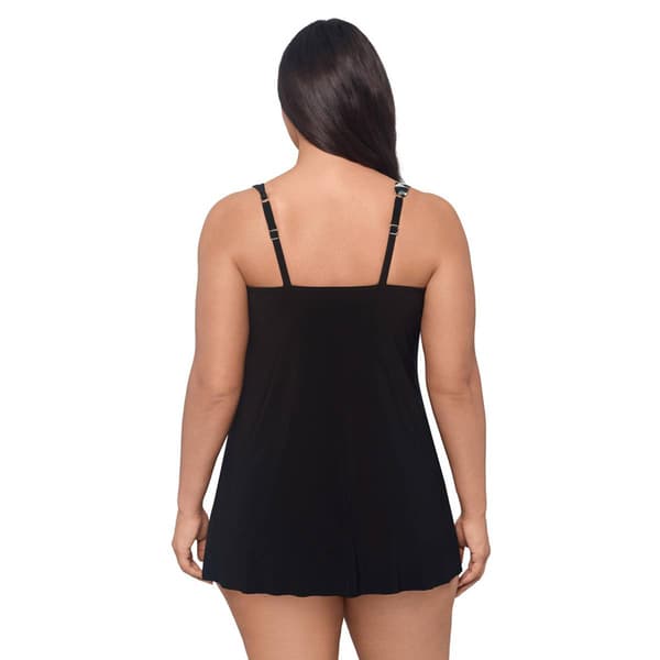 Plus Size Swimshaper Leopard In The Mist Brianna Swimdress