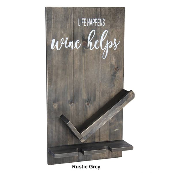 Elegant Designs&#8482; Lucca Wall Mounted Wine Bottle Shelf