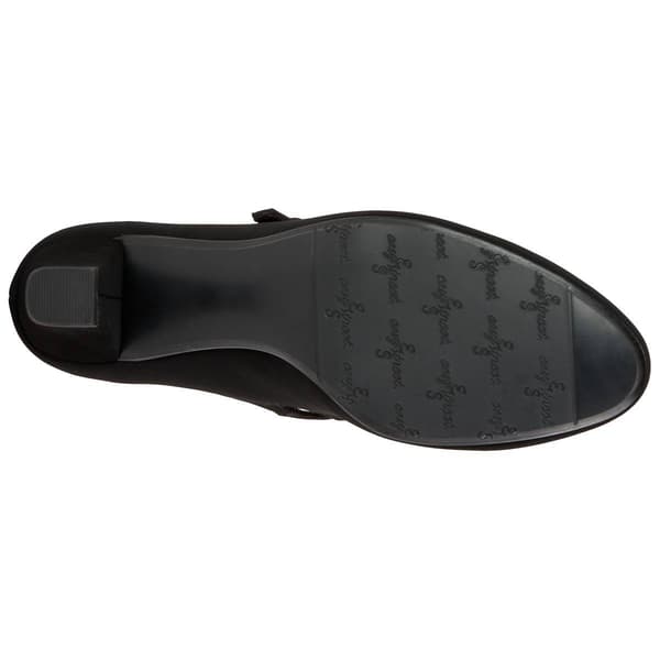 Womens Easy Street Meryl Black Suede Pumps