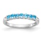 Gemstone Classics&#40;tm&#41; Sterling Silver & Blue Topaz Ring - image 1