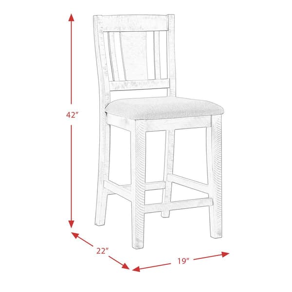 Elements Cash Counter Height Side Chair Set