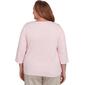Plus Size Alfred Dunner Coming Up Roses Asymmetric Floral Top - image 2