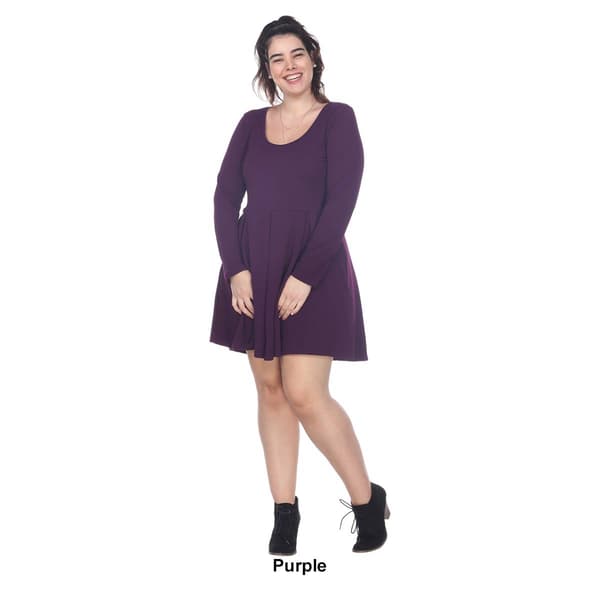 Plus Size White Mark Jenara Fit N’ Flare Dress