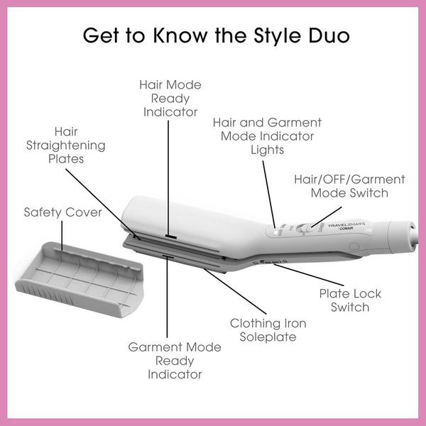 Conair® 2-in-1 Travel and Flat Mini Iron