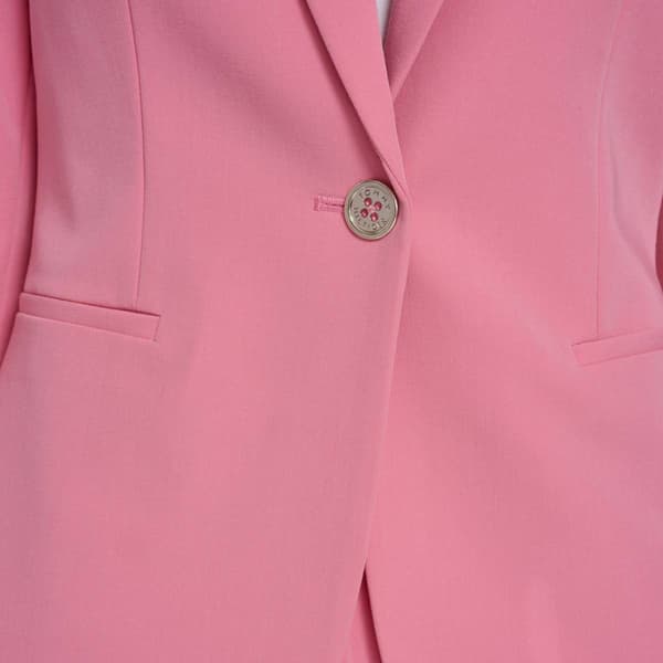 Womens Tommy Hilfiger Long Sleeve One Button Solid Blazer
